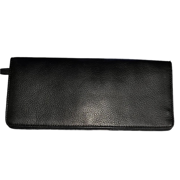 Michael Kors Black Clutch with Gold Logo - Picture 8 of 12